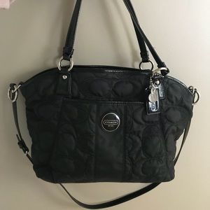 black coach bag
